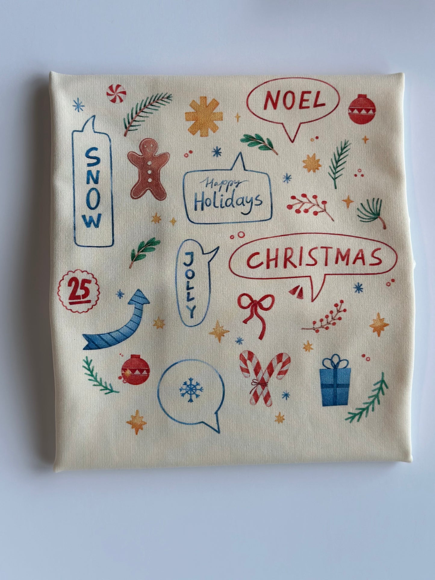 Christmas Tings Panel - Ivory